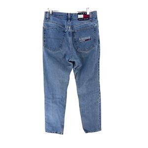 VTG Tommy Hilfiger Women's 11 Straight Leg Jeans Tommy Pocket 90s Y2K High Rise